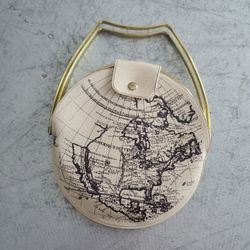 Neiman Marcus Vintage Standing Table Top World Mirror