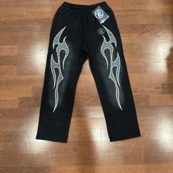 Hellstar Sweatpants Black and Grey