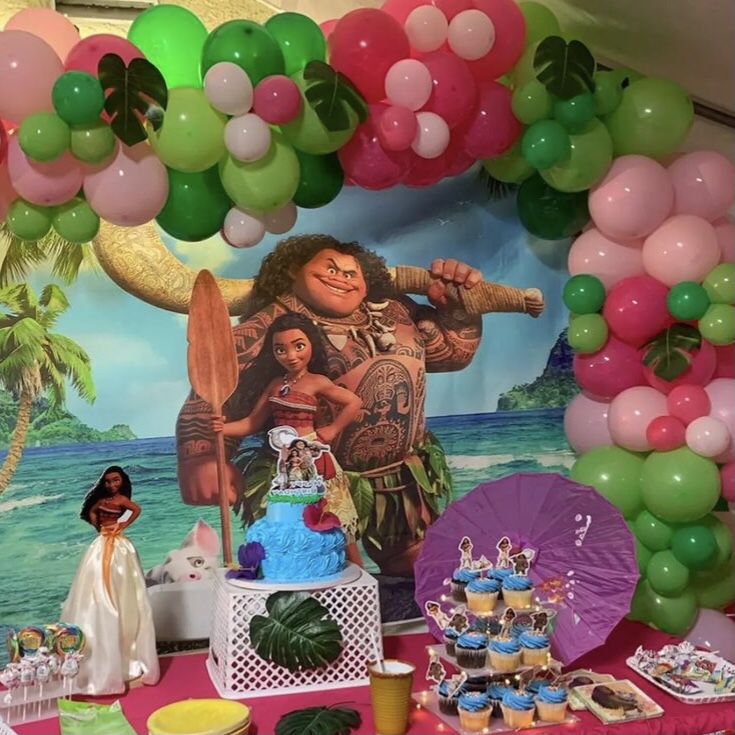 Balloon Garland Moana Party Decorations for Sale in Los Angeles