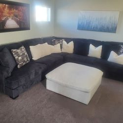 Navy Blue Sectional Sofa 