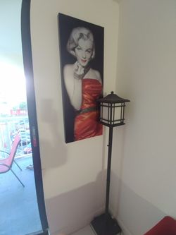 Lamp and wall decor