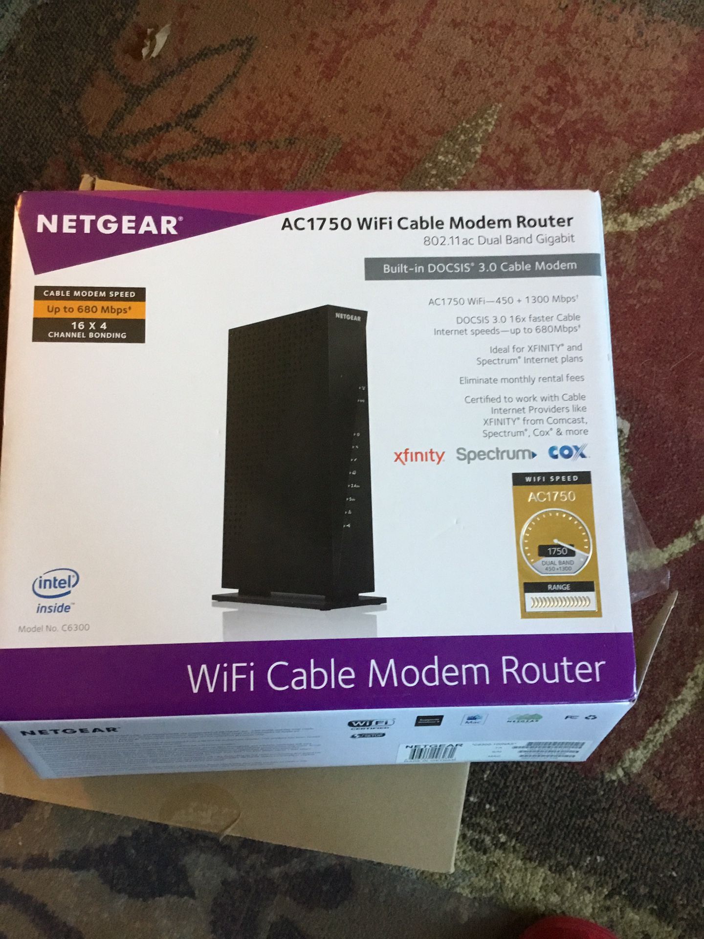 Netgear AC1750 WiFi cable modem router