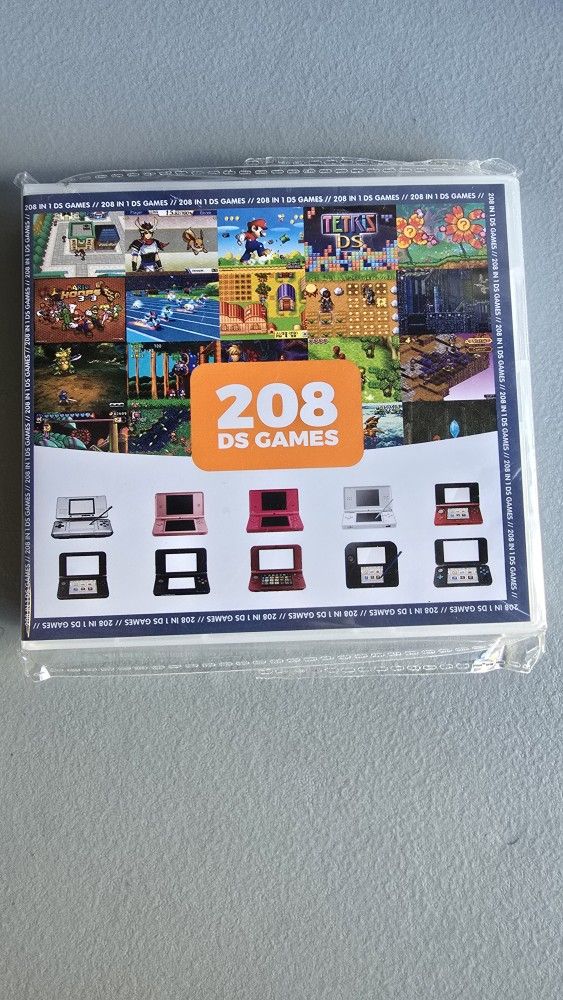 【2025 Newest】208 in 1 Super Combo Game Cartridge, Retro Game Pack Card Compilation with 208 Games