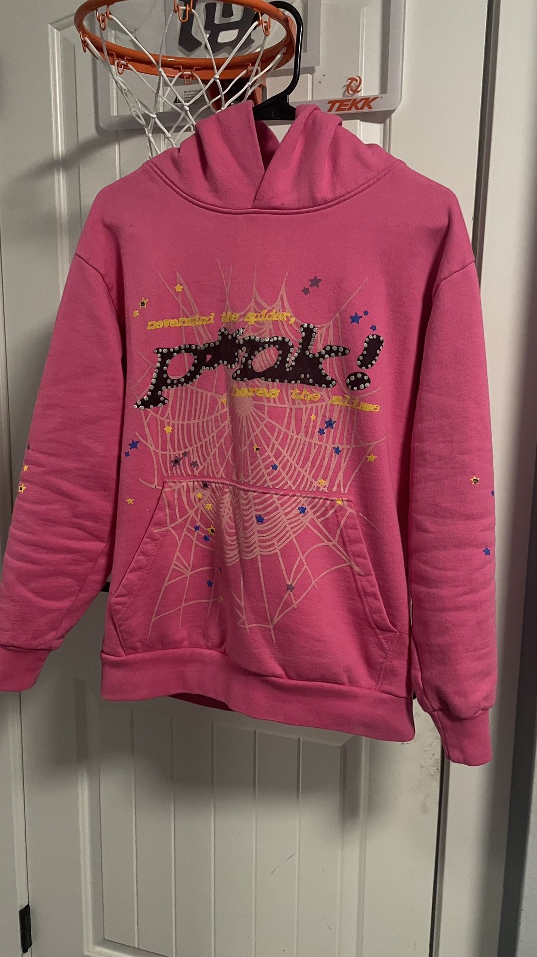 Pink Sp5der V1 Hoodie