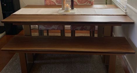 Workd market Dining table and bench