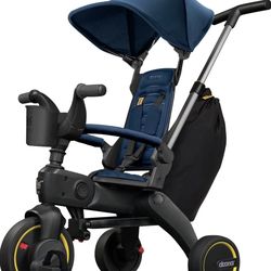 Doona Liki Trike S3, Royal Blue - 5-in-1 Compact, Foldable Tricycle