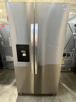 Whirlpool - Standard Depth - 36-inch Wide Side-by-Side Refrigerator - 25 cu. ft.  WRS325SDHZ-SS - MSRP  $1618