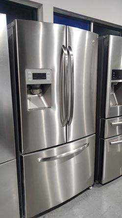 GE 3-Door Stainless Steel Refrigerator

