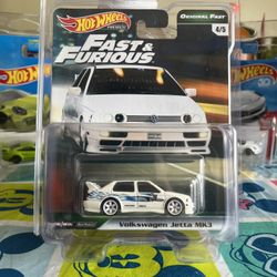 Hotwheels Premium Fast & Furious original fast, 4/5 Volkswagen Jetta Mk3 