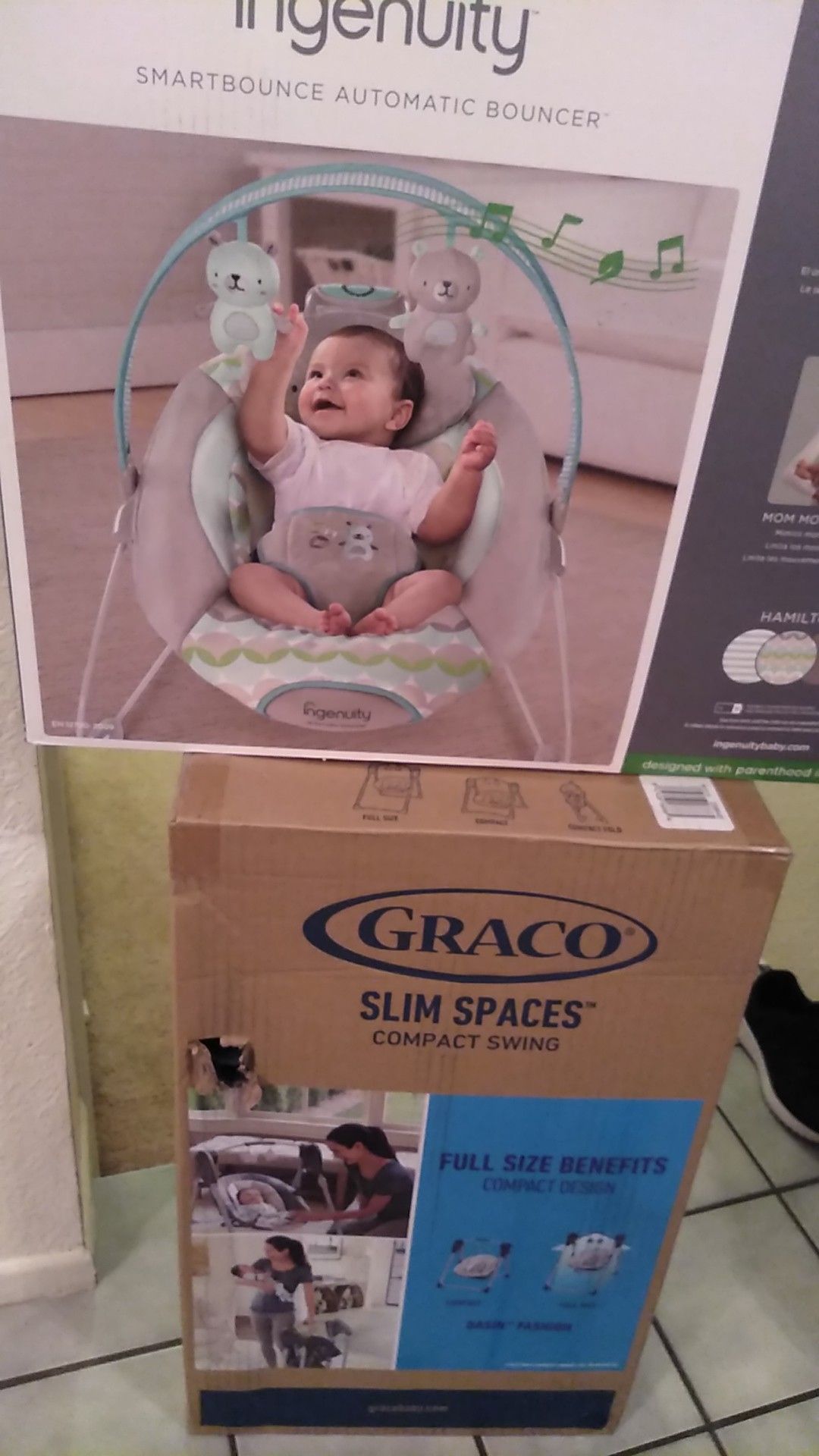 Ingenuity and Graco baby swing