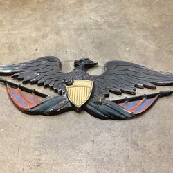 Vintage  cast iron sexton eagle wall plaque 1960   Original vintage  piece