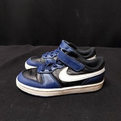 Toddler Black & Blue Nike Court Borough Sneakers (Size 11.5)