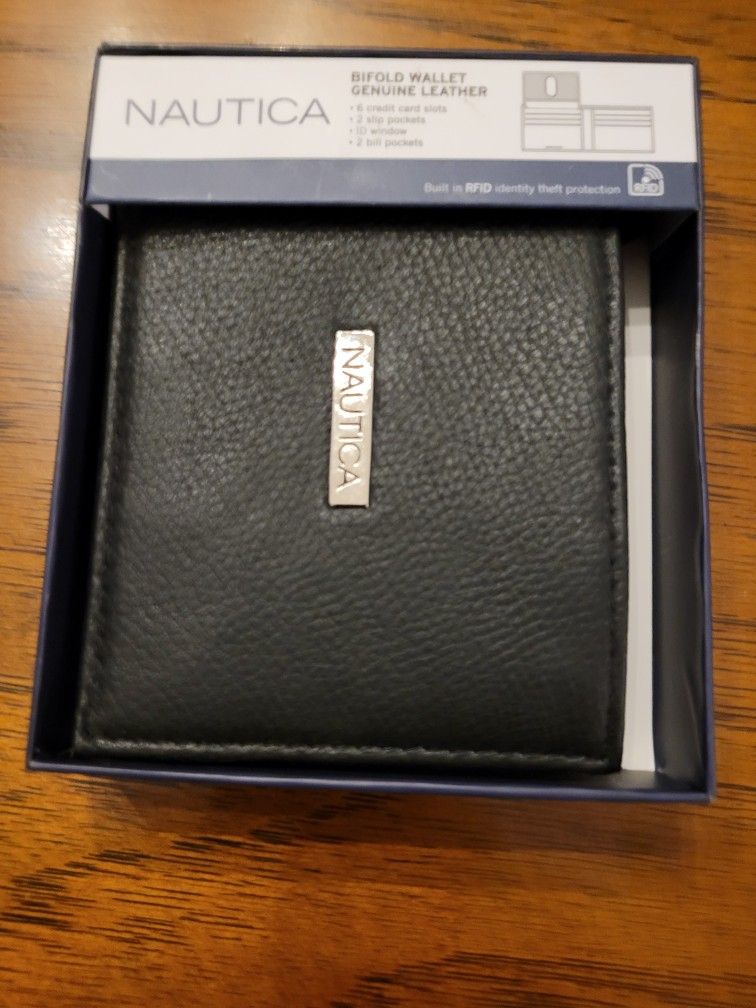 Black Nautica Leather Wallet