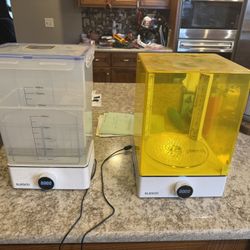 ELEGOO Mercury X Bundle, Wash and Cure Machine for Large Resin 3D Printed Models.  Used for 2 small prints