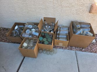 Massive Jar Collection For The Apothecarist, Herbalist, Storage/Canning