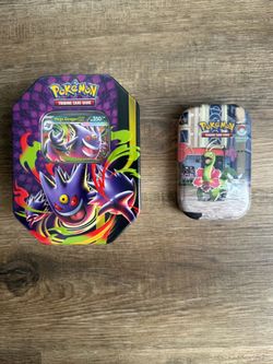 NEW!! Pokémon TCG Mega Moonlight Gengar Tin & Meganium Lumiose City Mini Tin Sealed