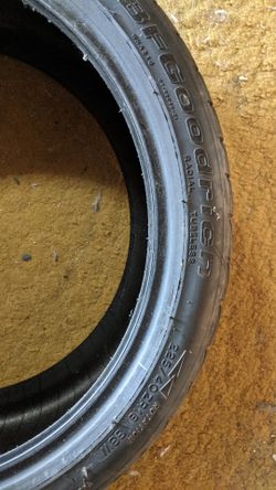 BF Goodrich 225/40/ZR18 G Force Comp2 Sport.