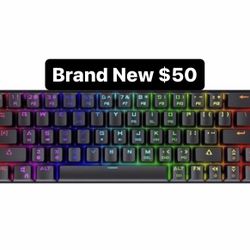 DIERYA DK63 Wireless 60% Mechanical Gaming Keyboard True RGB Backlit Bluetooth 4.0 Wired LED Computer Keyboard  Multi-Device iPhone 4080 4090 3090 Ps5