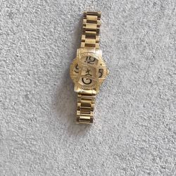 OLYMPIA GOLD SUNRAY DIAL GOLD-PLATED STAINLESS STEEL DIAMOND