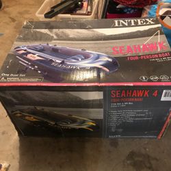 New Intex Seahawk 4 four person boat
