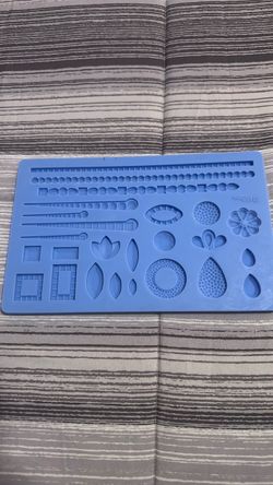 Silicone mold for fondant