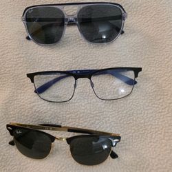 3 Pair Of Ray Bans 