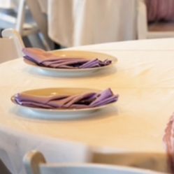 Light Purple, Lavender Fabric Wedding Napkins 