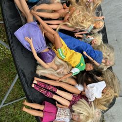 Vintage Barbie Dolls And Some Cloths 