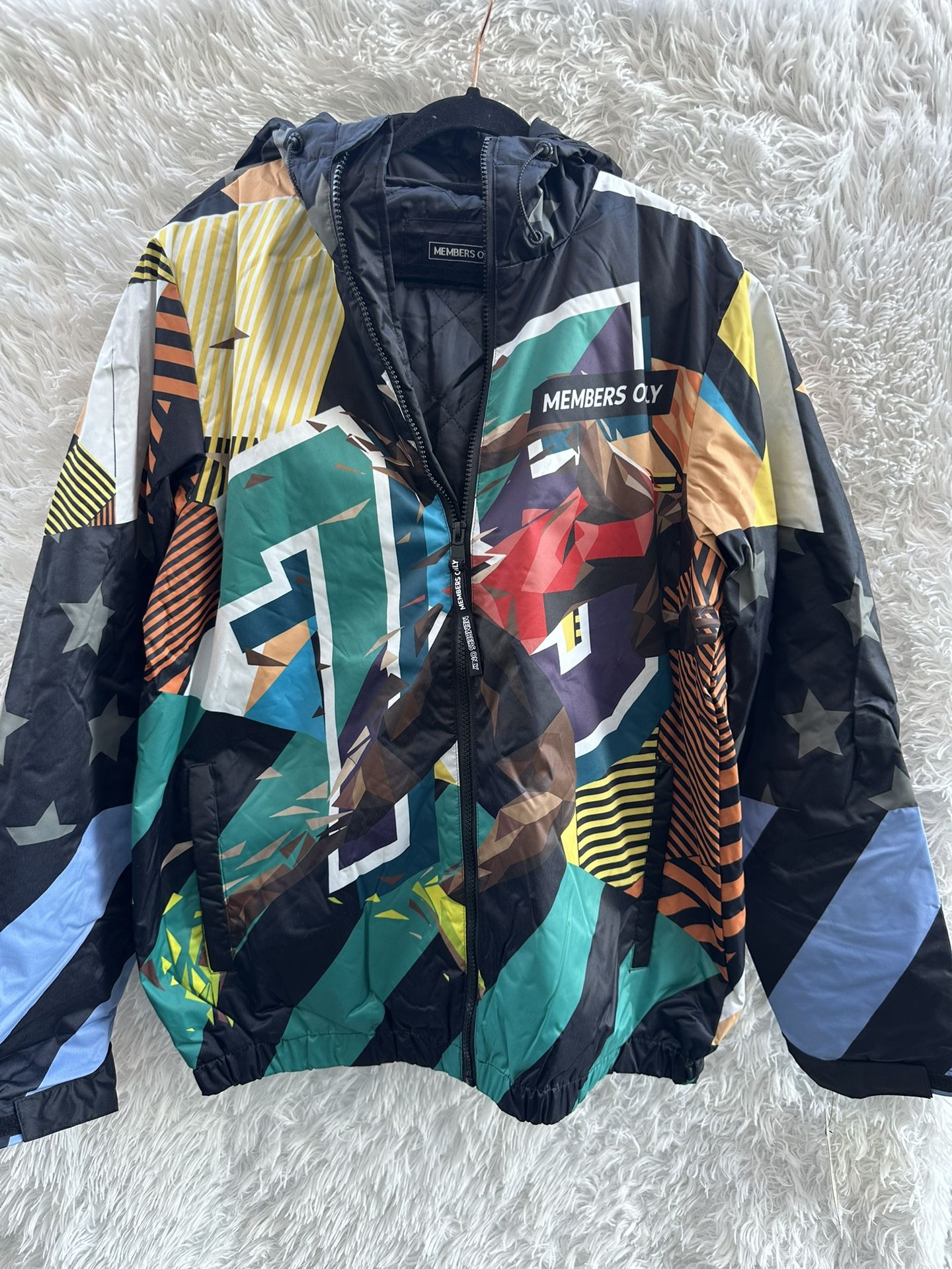 NEW Members Only Jacket Mens Green Windbreaker 1975 Sprint Hooded Adult A1