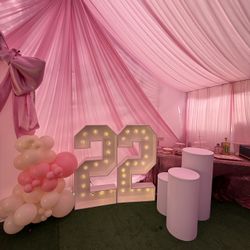 Marquee and Cylinders 