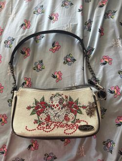 Ed Hardy Denim Shoulder Bag