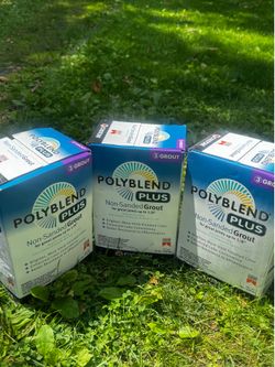 CLEARANCE SALE - 10lb boxes of Polyblend Plus Non-Sanded Grout. Unopened and ready to go!