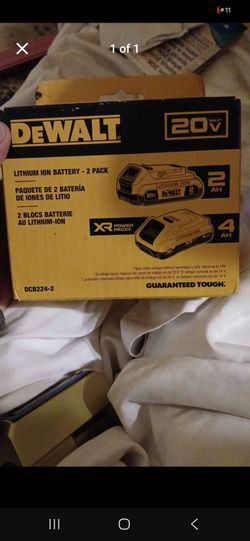 Dewalt xr 20v 2 pck batteries