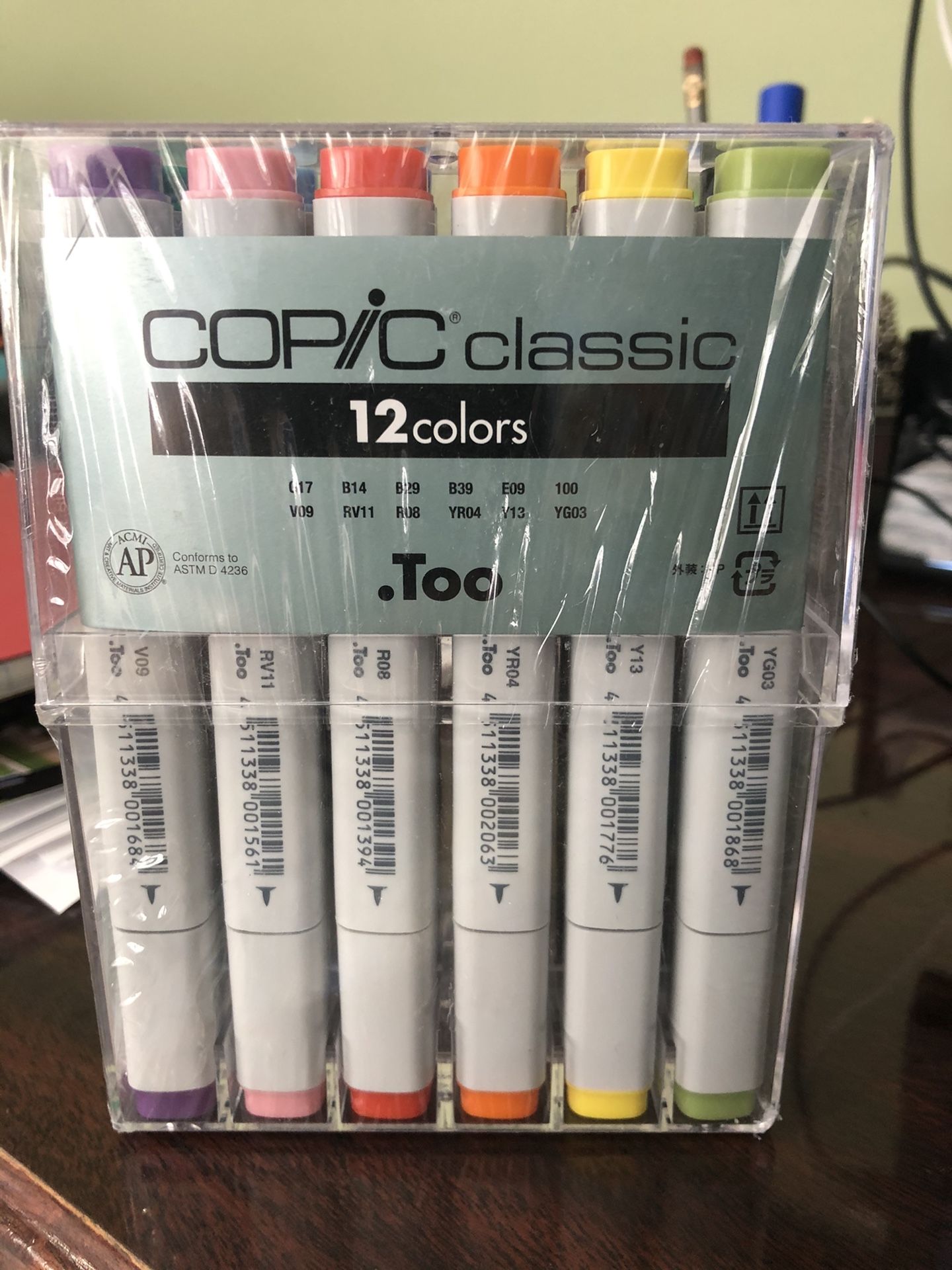 $60 COPIC Colors brand new sealed box never used set of 12