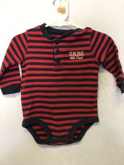 Oshkosh Baby Long Sleeve Onesie - Size 12 months