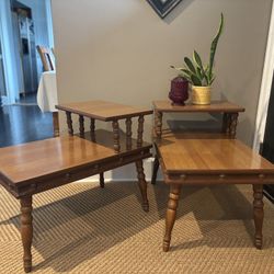 Mid-Century Step End Tables