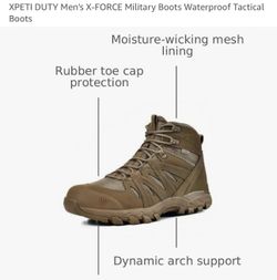 XPETI DUTY Men's X-FORCE Military Boots Waterproof Tactical Boots