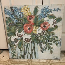 24x24 Inch Lisa McReynolds Floral Art Picture