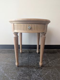 SOLD - Oval End Table with drawer