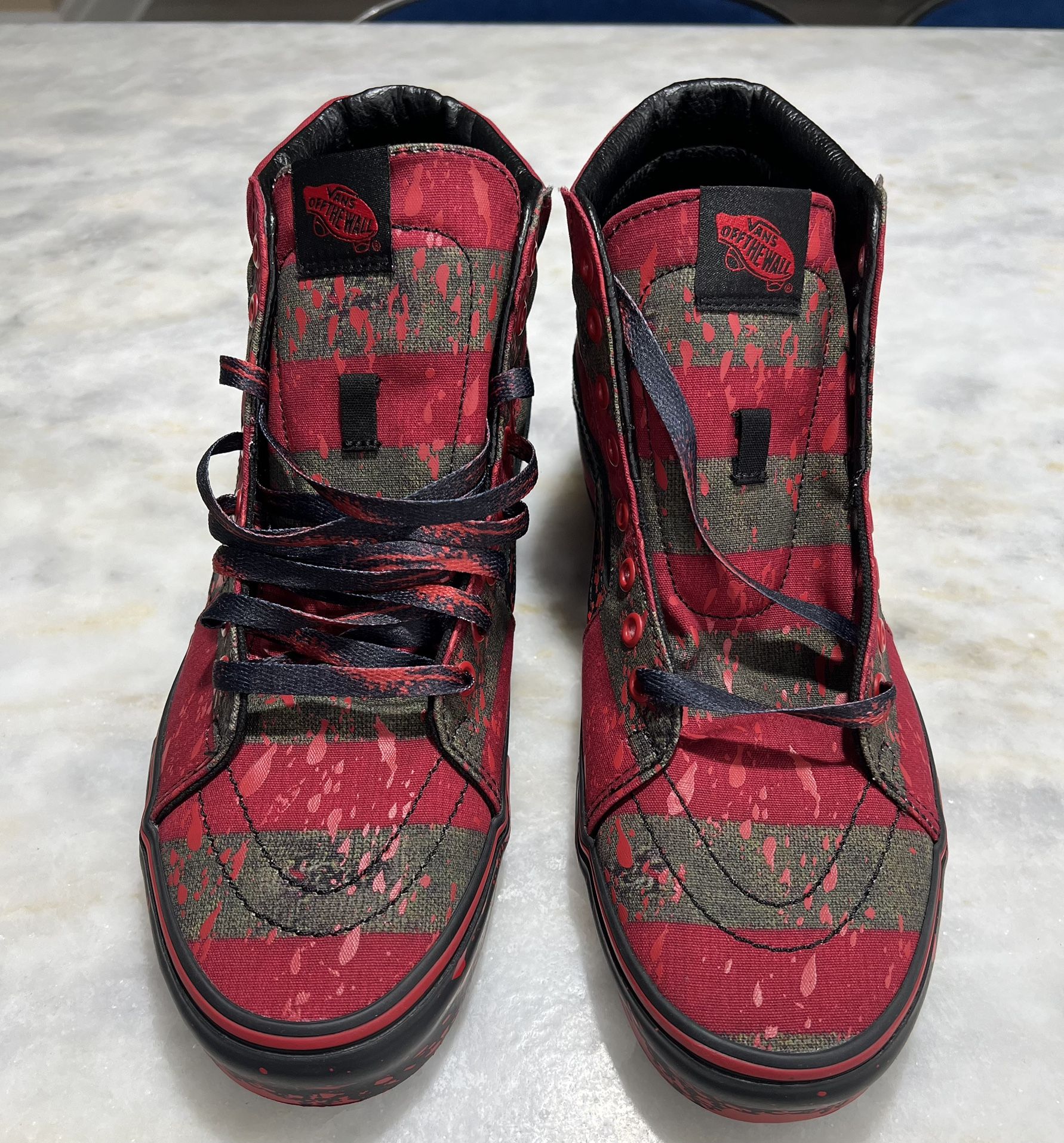 VANS House of Terror x Sk8- High The Nightmare on Elm Street - SIZE 10