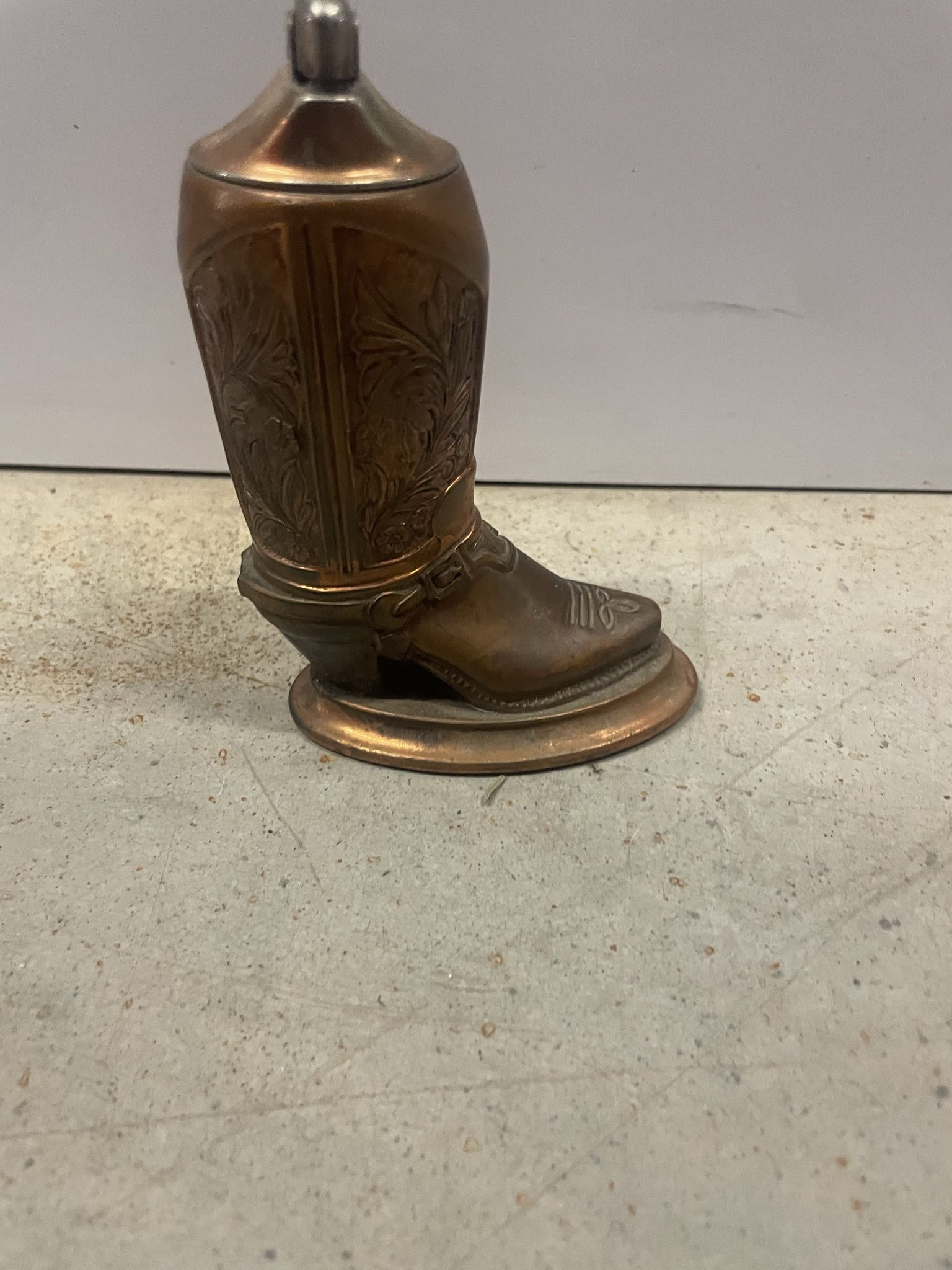 Rare Antique Boot Lighter Bronze