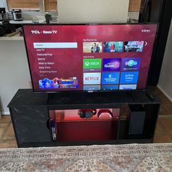 LED TV Stand Console Entertainment Center 