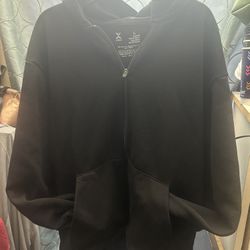 Black Zippered Hoodie
