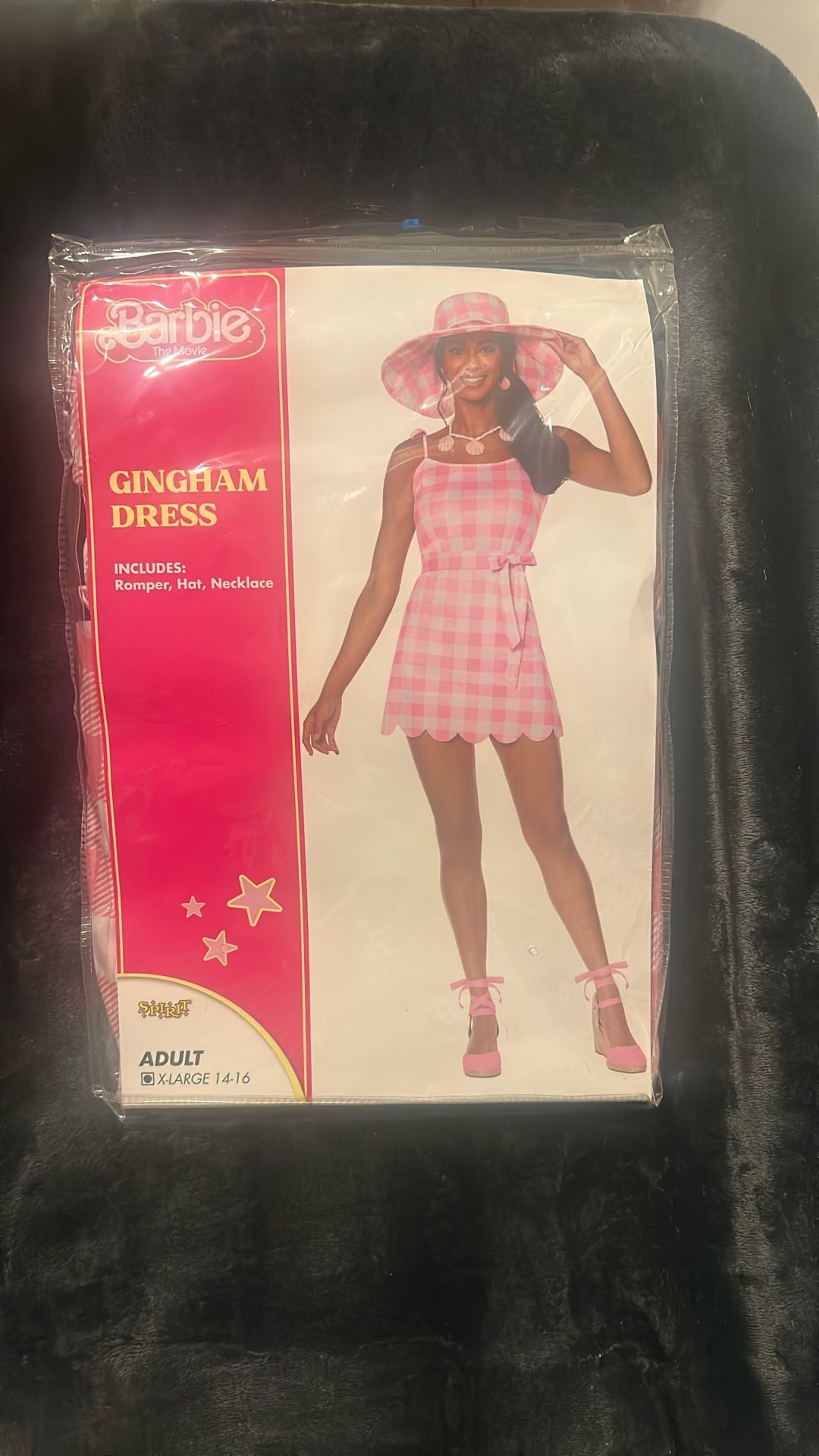 Barbie Costume-Gingham Dress/XL 14-16/Brand New