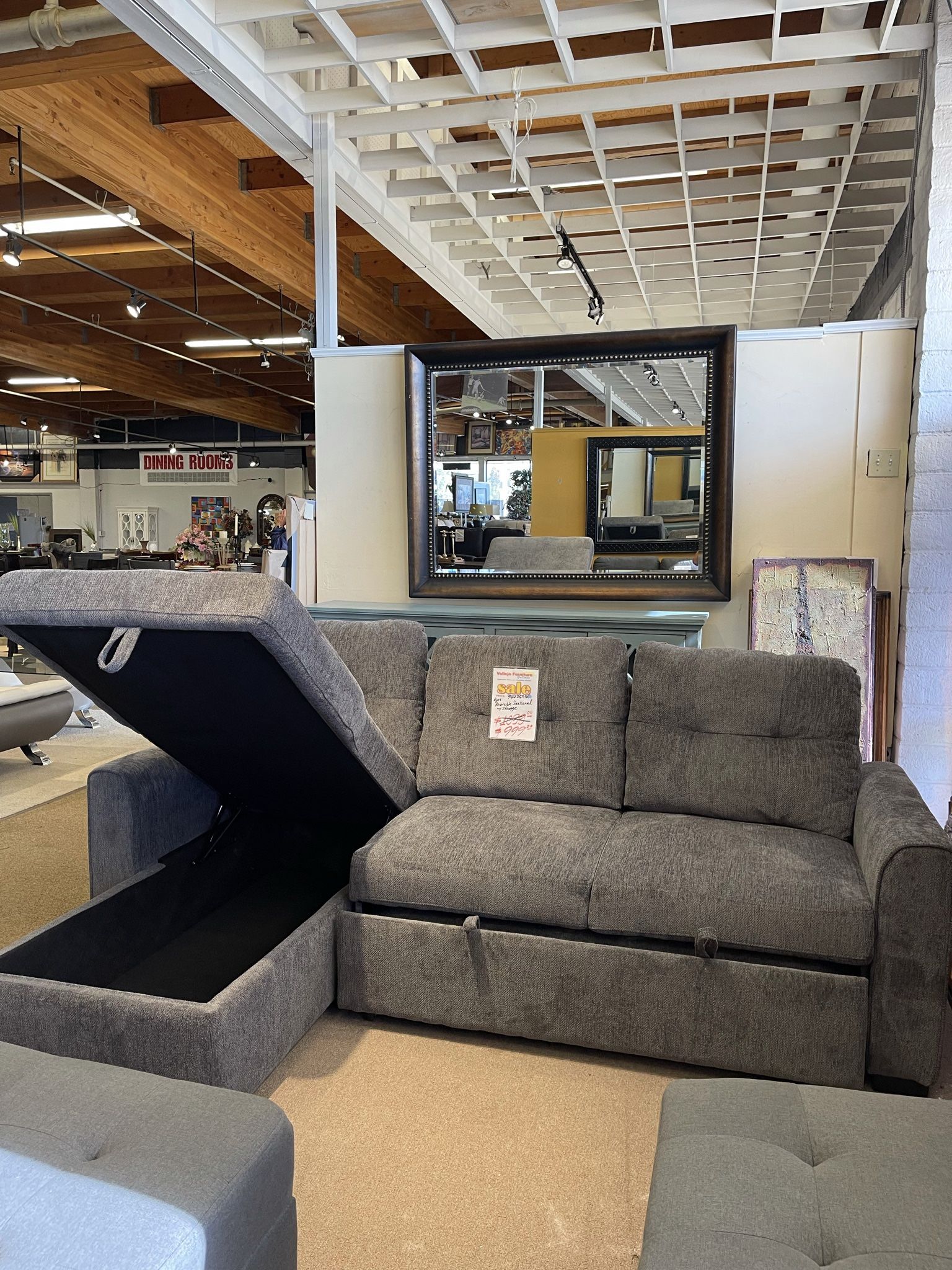 Sectional Pull Out Bed With Storage