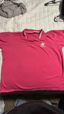 beverly hills pink polo shirt
