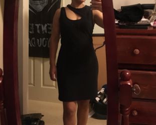 Black dress semi new
