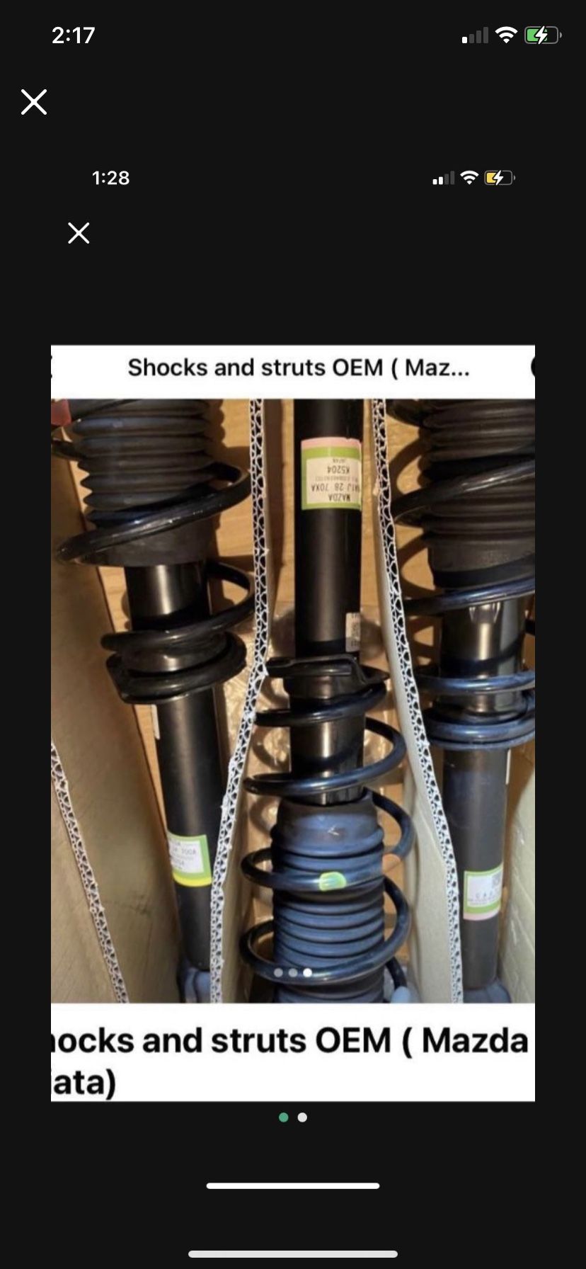 Shocks And Struts ( Mazda Miata) 