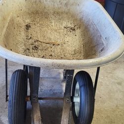 Wheelbarrow Double Wheel Plastic