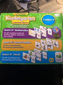Kindergarten Learning library. 3 sets in 1